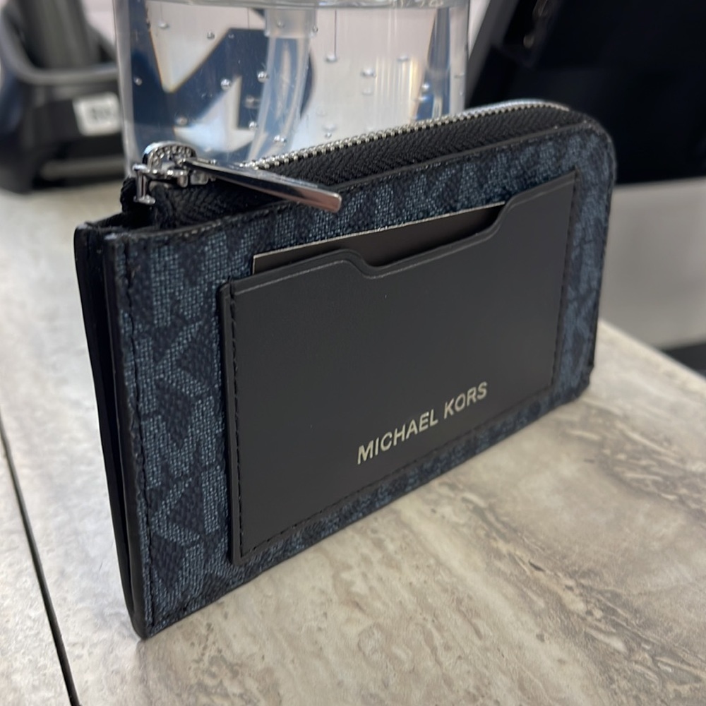 Michael Kors L Zip Mini Wallet Admiral NWT - Picture 14 of 16